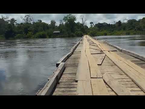 rio jamanxi novo progresso Pará ponte madeira
