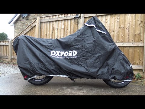 Triumph Bonneville T120 under cover with latest Oxford Stormex & Protex stretch.