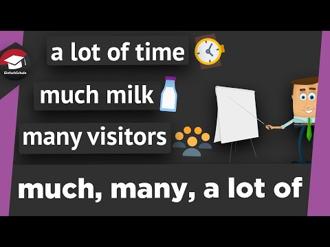 much, many, a lot of simply explained - quantities in English - explanation and examples!