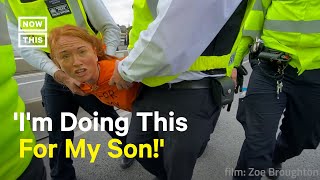 Climate Activist Carried Away by Police Gives interview