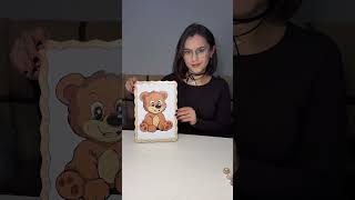 Набір для розпису, картина по номерах "Ведмедик" формат А4