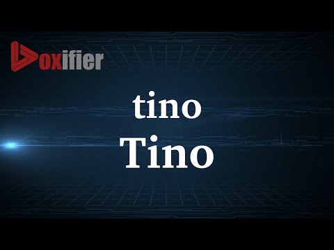 How to Pronunce Tino in French - Voxifier.com