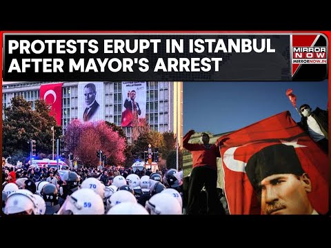 Massive Protests Grip Istanbul, Erdogan's Rival Detained; 'Rights' Chants Fill Streets In Turkey
