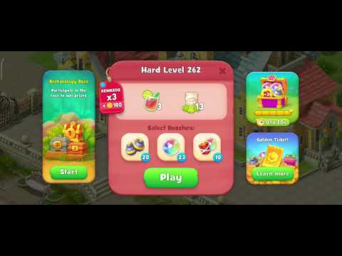 let's play #gardenscapes level 261-262