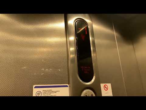 Kone Ecodisc KSS 420 MRL traction elevator @ railway station Trento, Italy