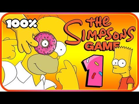 The Simpsons Game Walkthrough Part 1 - 100% (X360, PS3, PS2, Wii, PSP) The Land of Chocolate