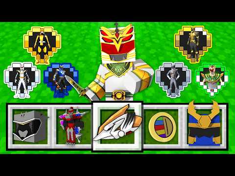 I got the SECRET POWER RANGERS HEARTS in Minecraft!