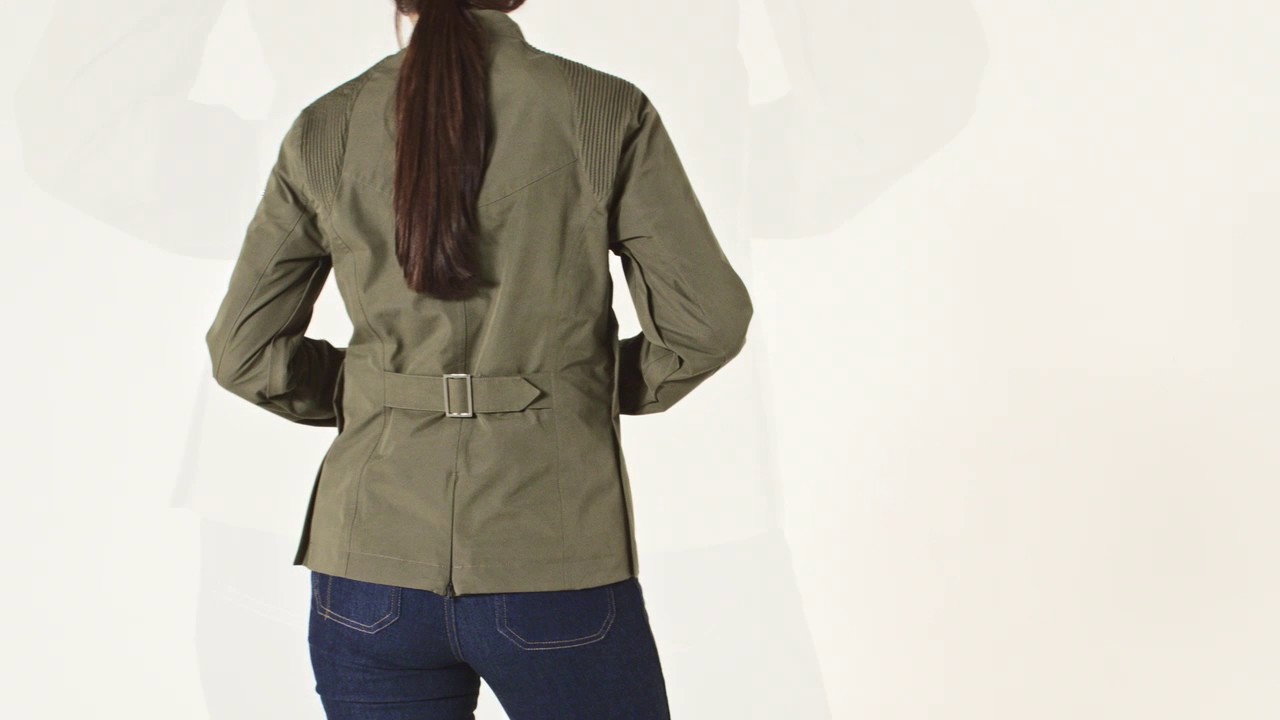 Knox Ladies Levett Waterproof Textile Jacket - Black Video