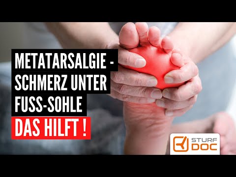 Metatarsalgia - Pain under the sole of the foot - This helps!