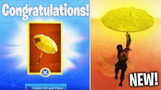 How to Unlock FREE "GOLDEN UMBRELLA" in Fortnite (Golden Umbrella Glider)