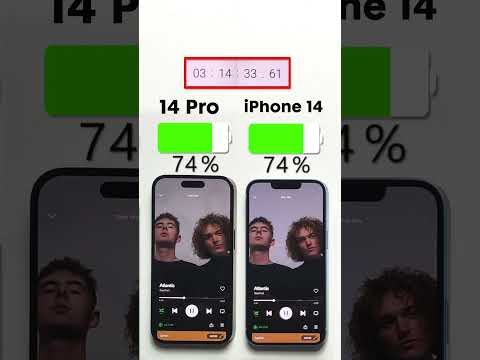 iPhone 14 vs. 14 Pro Battery Test🔋Subscribe for more 🤙🏼