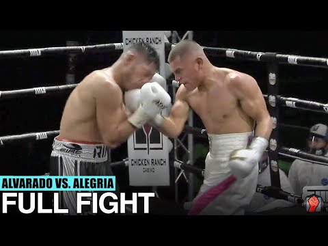 FULL FIGHT - JOSE ALVARADO TAMES THE RHINO! WINS TOUGH EARNED DECISION - ALVARADO VS. ALEGRIA