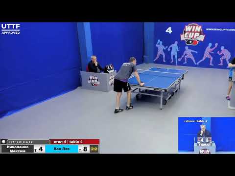 10:00 Николенко Максим 2-3 Кац Лев   стол 4  Юг-1 28.10.20