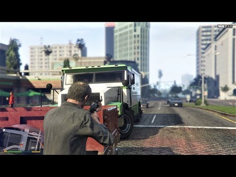 Grand Theft Auto 5 Walkthrough Gameplay Part 38 - Security Van (GTA 5)