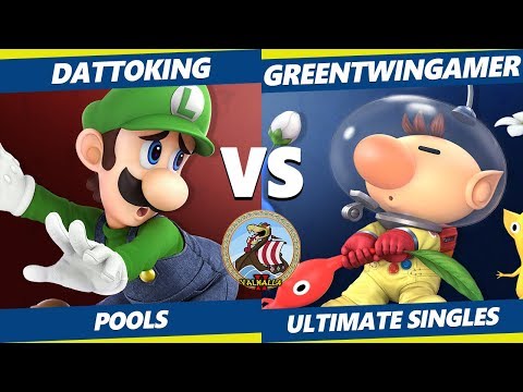Smash Ultimate Tournament - Dattoking (Luigi) Vs. GreenTwinGamer (Olimar) Valhalla II SSBU Pools