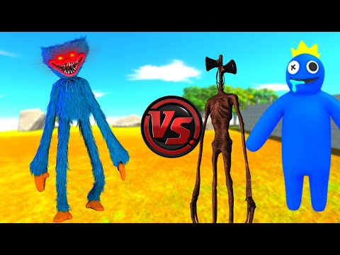 HUGGY WUGGY VS MONSTERS - ANIMAL REVOLT BATTLE SIMULATOR