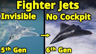 Fighter Jet Evolution | 5th & 6th Generation Fighter Jets | F-35, F-22 Raptor, Su-57