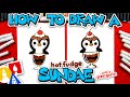 How To Draw A Hot Fudge Sundae Penguin