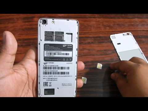 How to insert Simcard and SD card in Micromax Canvas Hue AQ5000