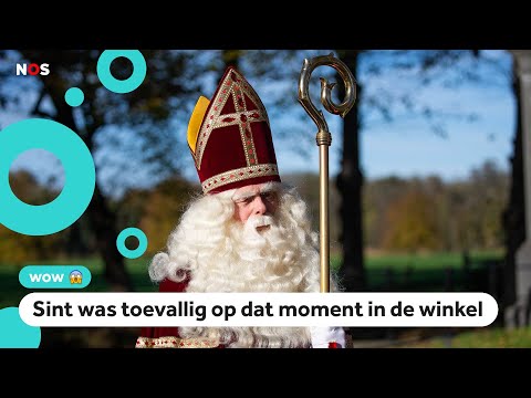 Huh?! Winkeldief wordt aangehouden door Sinterklaas