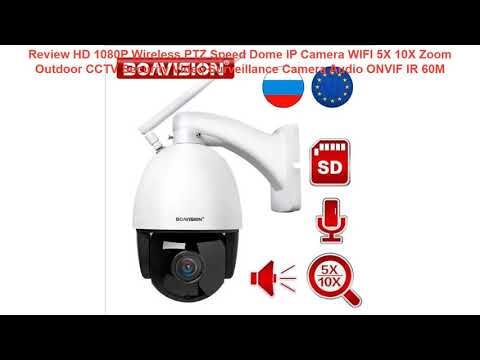Review HD 1080P Wireless PTZ Speed Dome IP Camera WIFI 5X 10X Zoom Out