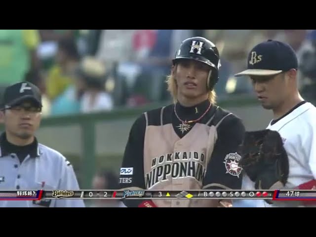 【3回表】内角強振!! ファイターズ・陽のタイムリーヒット!! 2015/7/29 Bs-F