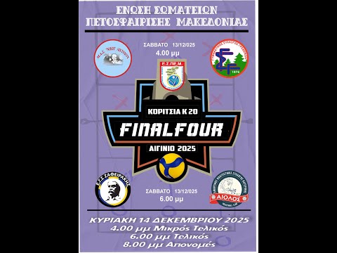 ΜΑΣ Νίκη Αιγινίου - Ε.Γ.Σ. Ζαφειράκης Νάουσας final four Τελικός