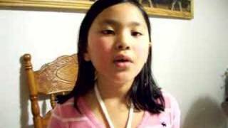 singing &quot;A moment like this&quot; by Kelly Clarkson