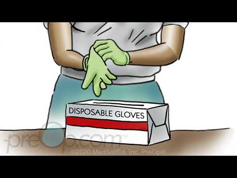 Disposable Glove Use - Coronavirus PreOp Patient Education Patient Engagement