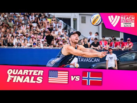 Partain/Benesh vs. Mol, A./Sørum, C. - Quarter Finals Highlights | Vienna 2024 #BeachProTour