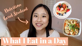 What I Eat in a Day as a Nutrition Grad Student | Vegetarian | Healthy and Realistic