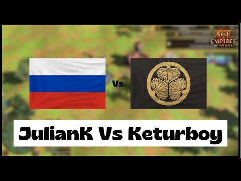 Age of Empires 3- Russia Vs Japan | Juliank Vs Keturboy | Aoe3 DE | 1v1 Pro Game | 4K