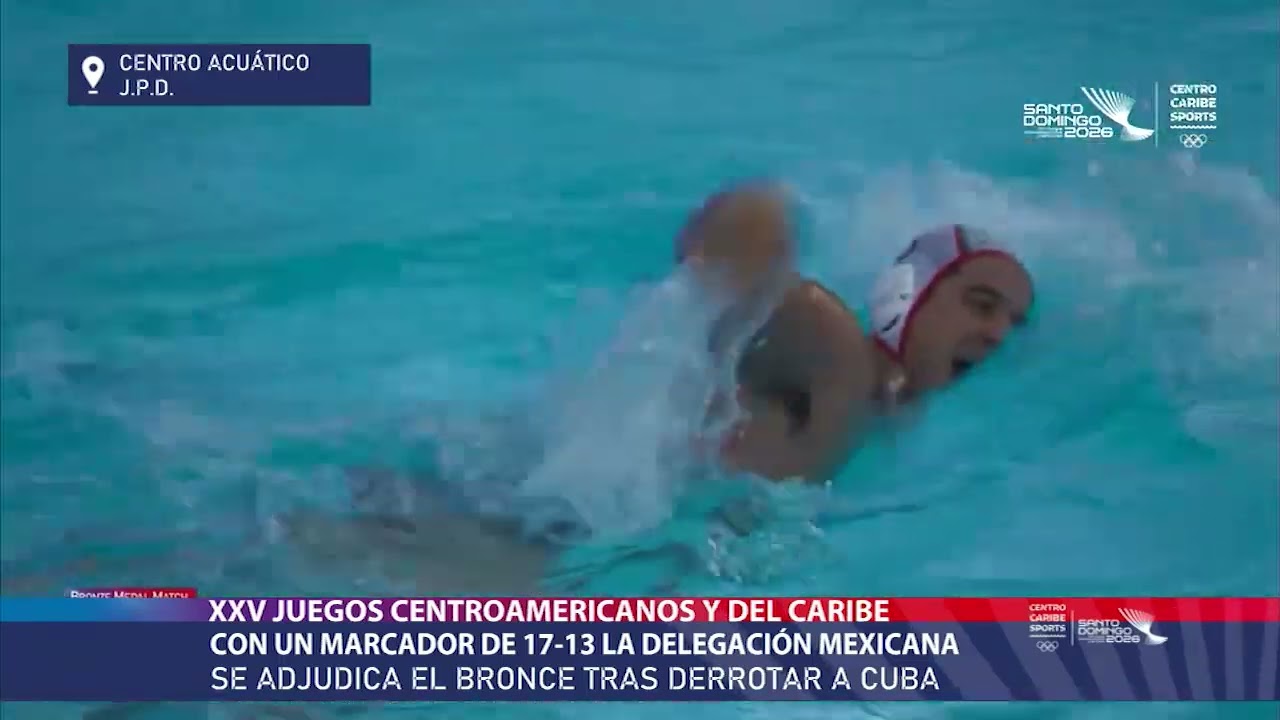 ¡MÉXICO se lleva el BRONCE en WATERPOLO varonil de los JUEGOS CENTROAMERICANOS Y DEL CARIBE 2026!
