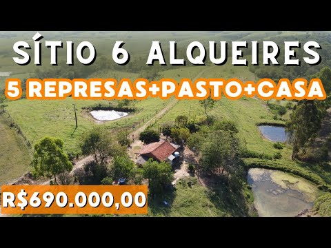 A064 - SITIO 6 ALQUEIRES - CASA + 5 REPRESAS + PASTO - JUNDIAI DO SUL - PARANÁ.