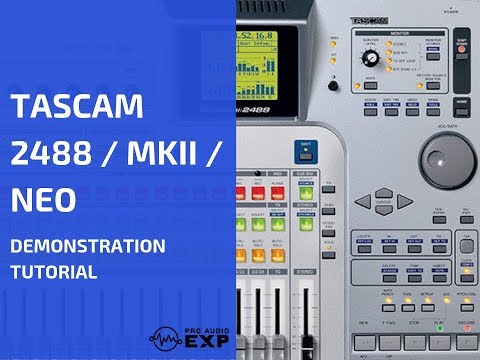 TASCAM 2488 MKII portastudio digital CD rw 24 tracks recorder+ flight case image 21