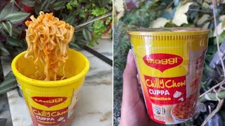 Maggi’s Chilly Chow Cuppa Noodles Review | Is it worth it? #shorts