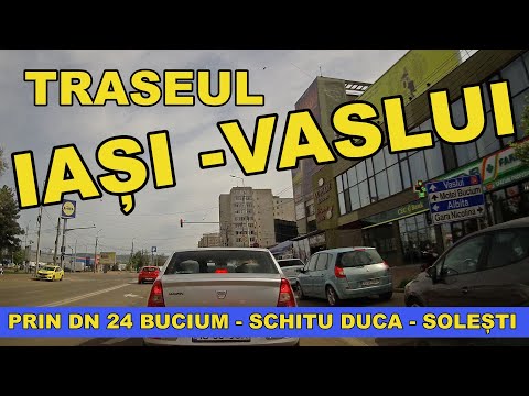 Drumul IASI - VASLUI traseu prin DN 24 Bucium - Schitu Duca - Solesti - Valeni video 2023