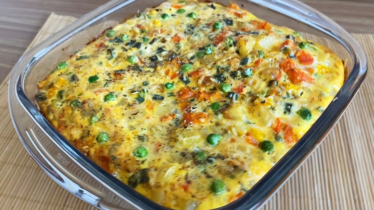 OMELETE DE FORNO COM LEGUMES MARAVILHOSO