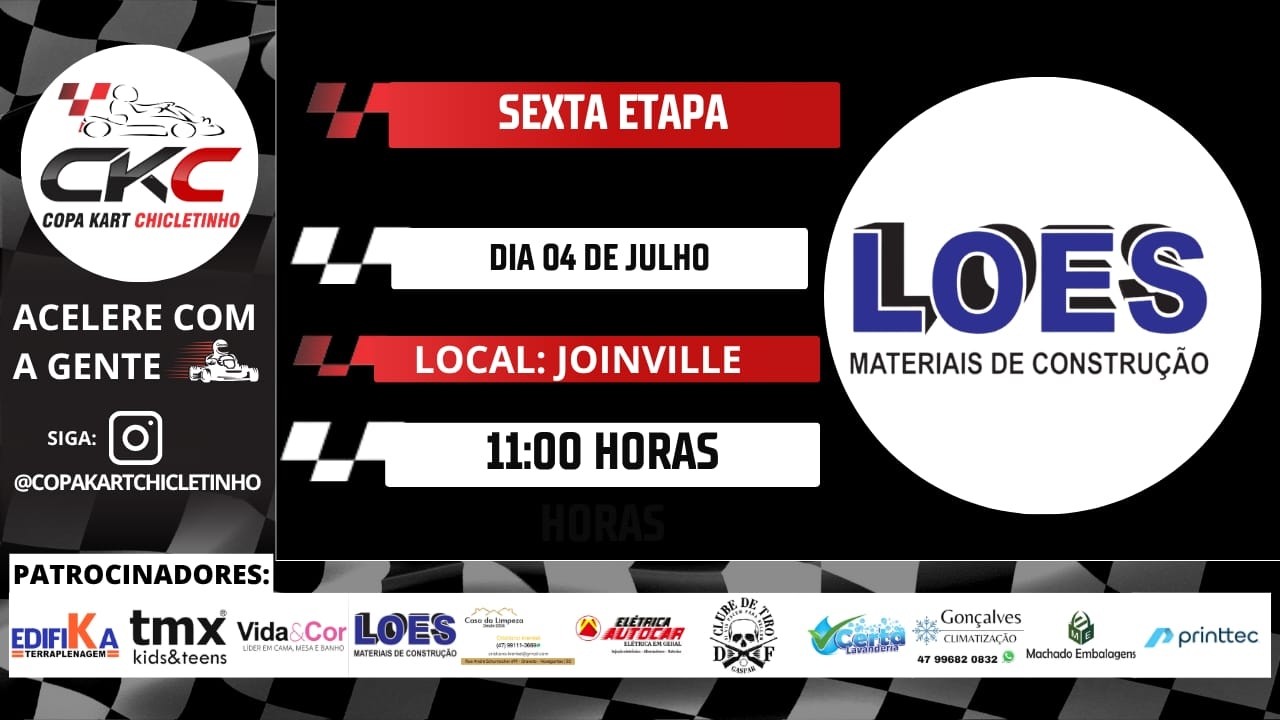 AO VIVO - COPA CHICLETINHO - ETAPA - LOES MATERIAIS DE CONSTRUÇÃO - 2026