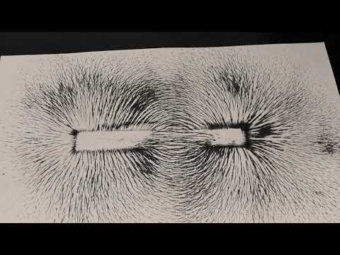 Champ magnétique d'un aimant droit - démonstration