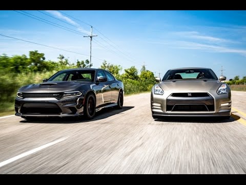 New Hellcat Charger vs Nissan GTR R35 | Drag Race | Acceleration