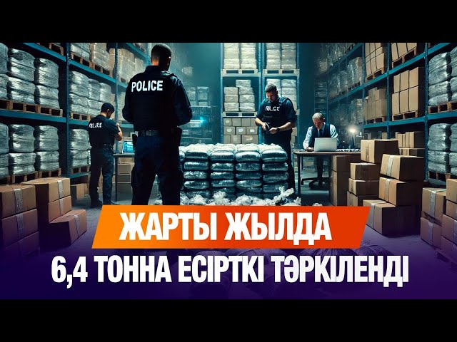 Жарты жылда 6,4 тонна есірткі тәркіленді