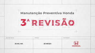 3ª Revisão nas concessionárias Honda 3ª Revisão nas concessionárias Honda