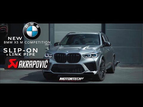 AKRAPOVIC EXHAUST - BMW X5 M Competition 2020 🔥 (Slip-On + Link Pipe @myAkrapovic )