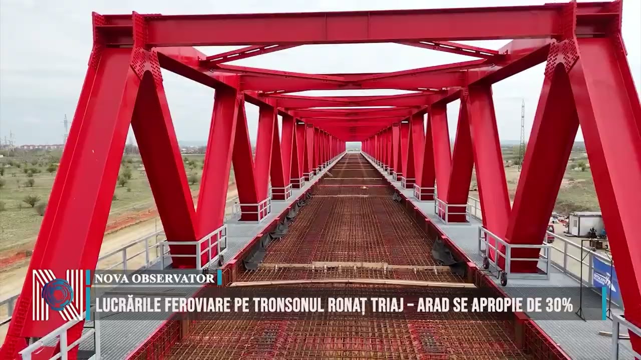Lucrările feroviare pe tronsonul Ronaț Triaj – Arad se apropie de 30%
