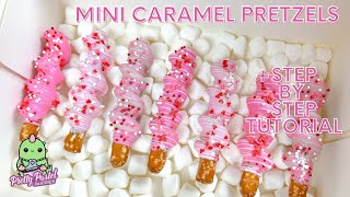 Caramel Wrapped Mini Chocolate Covered Pretzels | Step By Step Tutorial 2023