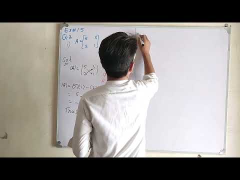 How to Find Singular and non Singular Matrix || Class 9th Maths Chapter 1 Matrices Exercise 1.5 Q.2