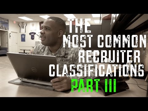 Most Common Recruiter Classification Part 3