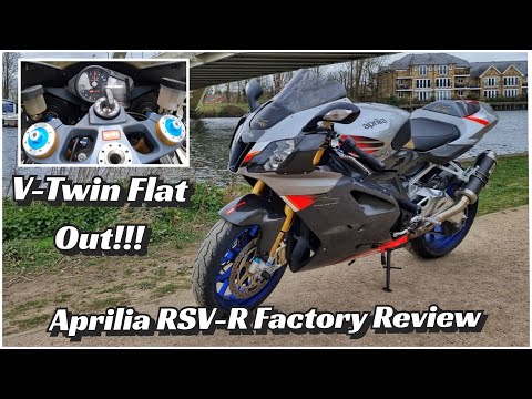 Aprilia RSV R Factory Review - V-twin thunder flat out!