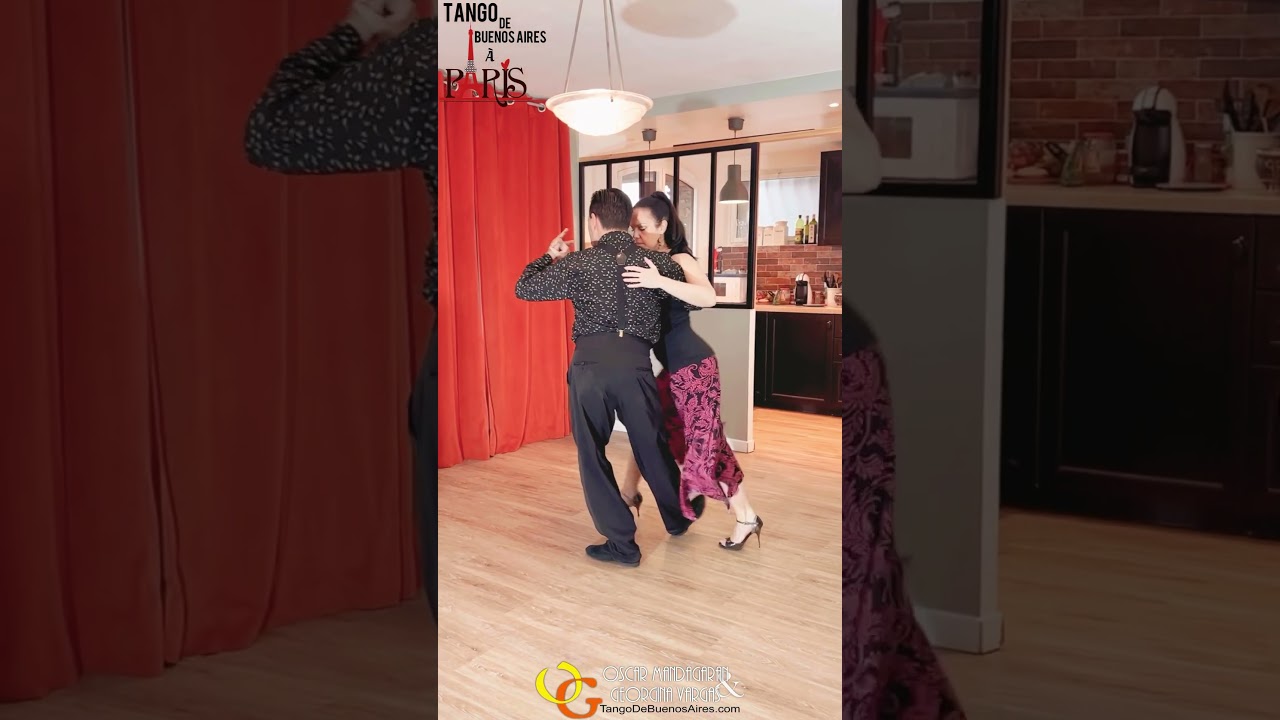 Video thumbnail for Revers Medialuna #tango Ritmico Online lesson 20/8/2023 Oscar Mandagaran Georgina Vargas #dancetango